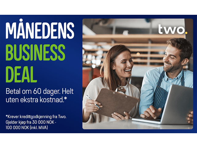 Månedens business deal - Betal om 60 dager, helt uten ekstra kostnad