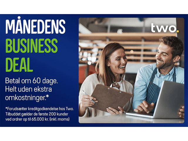 Månedens business deal - betal om 60 dage, helt uden ekstra omkostninger