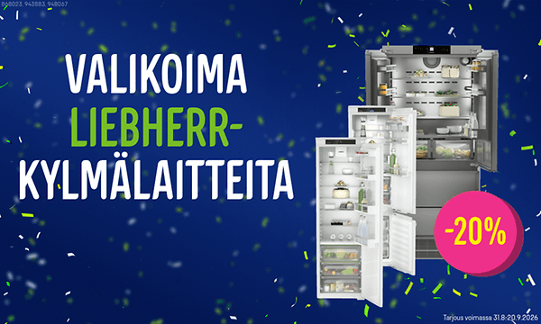 Valikoima Liebherr-kylmälaitteita -20 %!