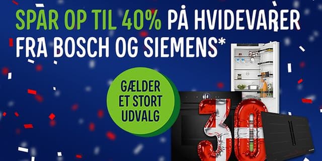 Stort udvalg af hvidevarer til gode priser