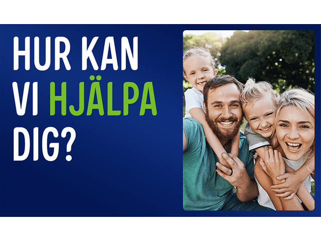 Banner med text; Hur kan vi hjälpa dig?