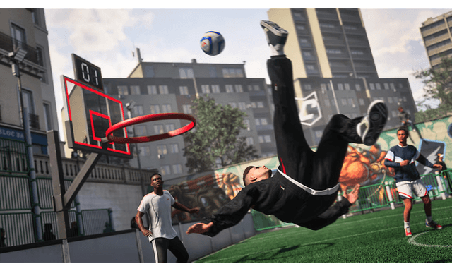 EA SPORTS FC™ 27 – en livlig scen med gatu-fotboll