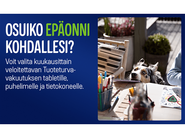 Gigantin tuoteturva tabletille, puhelimelle ja tietokoneelle
