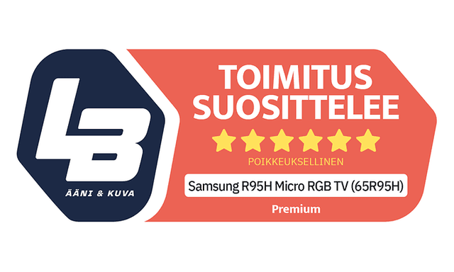 Ääni & kuva -arvostelu – Samsung R95H Micro RGB TV (65R95H)
