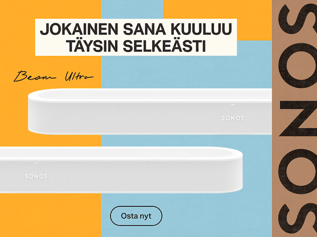 Uudella Sonos Beamilla jokainen sana kuuluu täysin selkeästi.