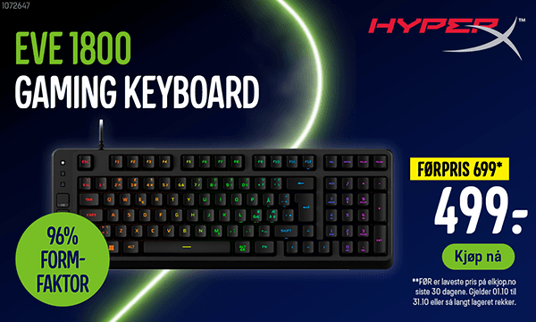 Hyper X Eve 1800 Gaming Keyboard