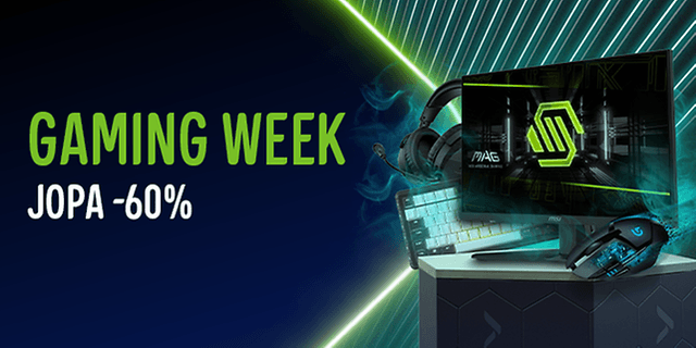 Päivitä pelisetuppisi! Gaming week. Maksimidiilit syksyn pelaamiseen!