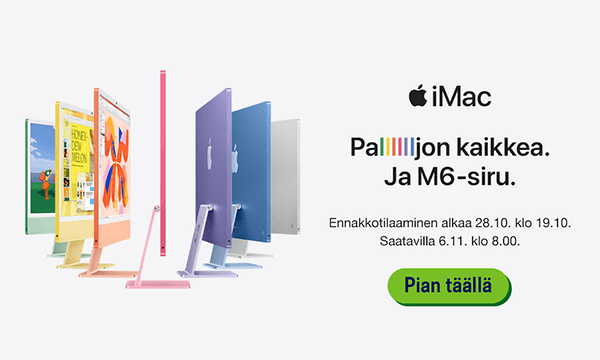 Apple iMac M6 - pian täällä!