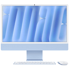 Ljusblå iMac M6 produktbild mot en vit bakgrund