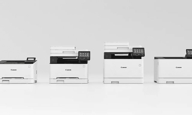 Fire ulike i-SENSYS printere