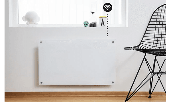 En radiator med en smart termostat