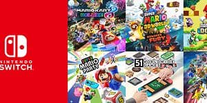 Banner med spill til Nintendo Switch