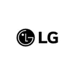mustavalkoinen LG-logo