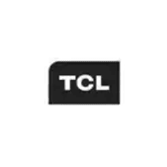 mustavalkoinen TCL-logo